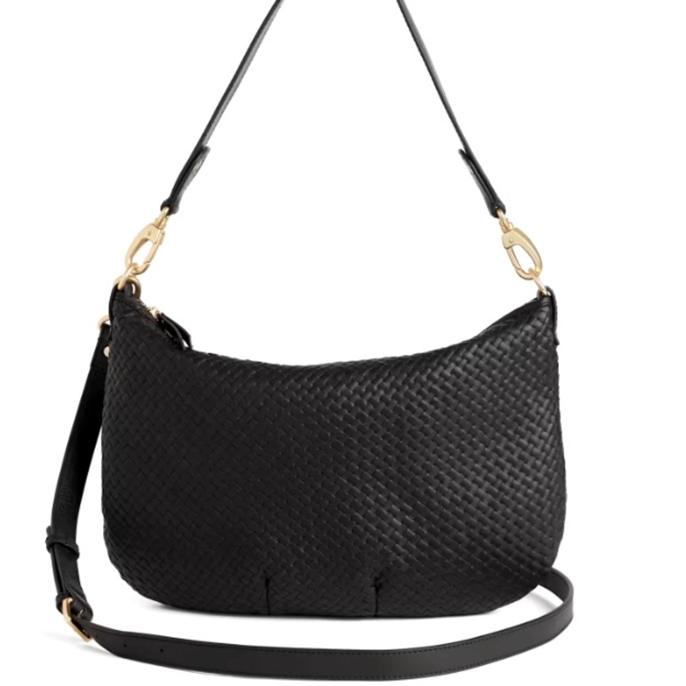 Italian Leather Convertible Crescent
Handwoven Shoulder Bag
